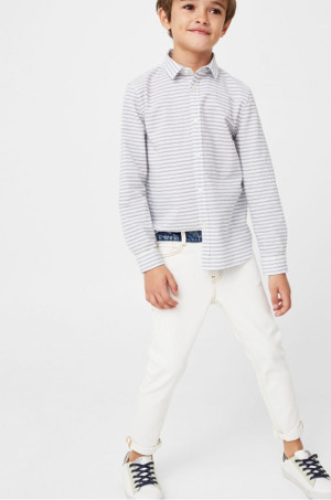 Koszule Z długim rękawem - Mango Kids - Koszula dziecięca Stripes 104-164 cm